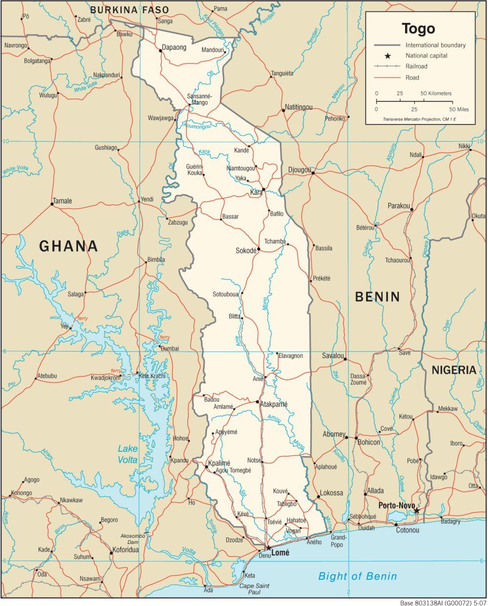 [Update] Bản đồ hành chính đất nước Togo (Togo Map) phóng to năm 2022 21