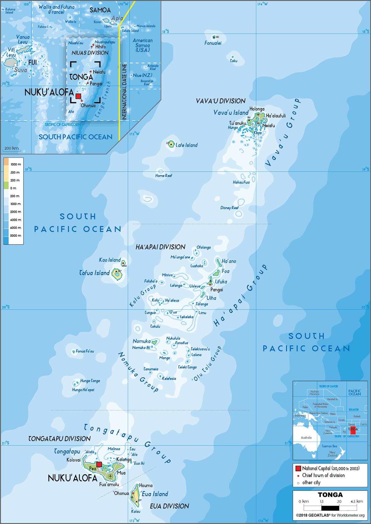 [Update] Bản đồ hành chính đất nước Tonga (Tonga Map) phóng to năm 2022 13