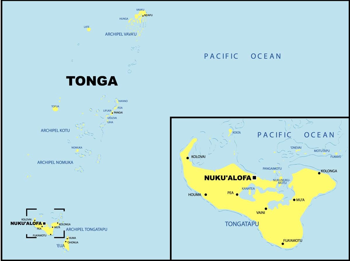 [Update] Bản đồ hành chính đất nước Tonga (Tonga Map) phóng to năm 2022 16