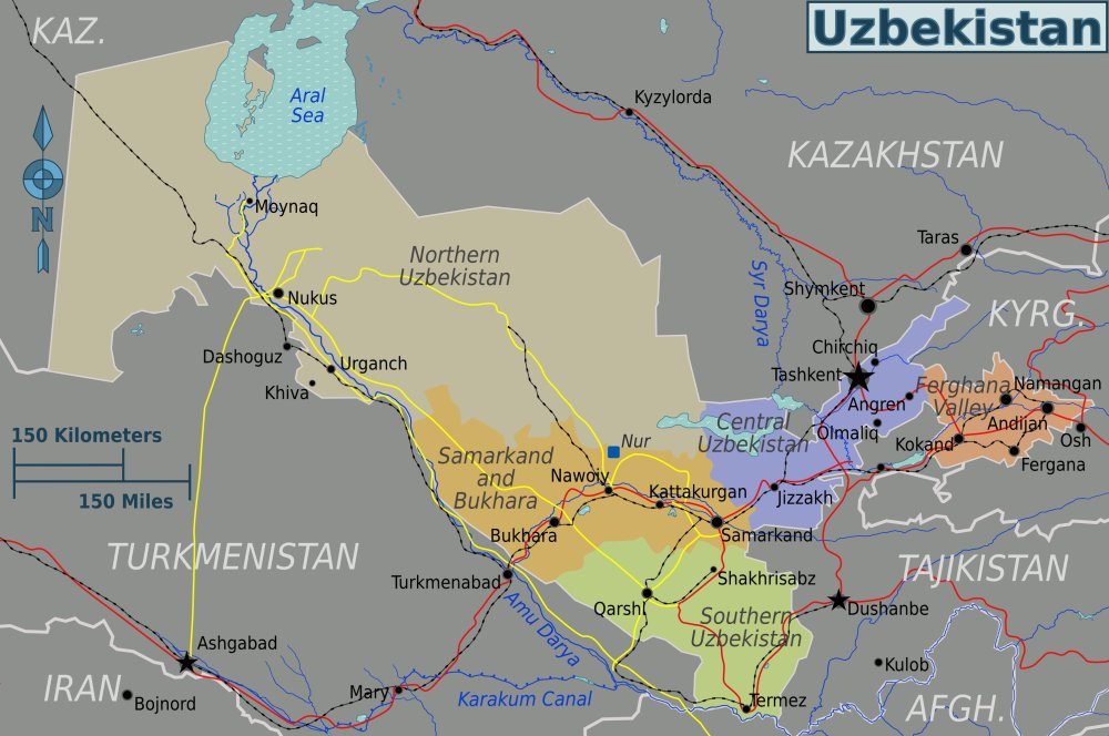 [Update] Bản đồ hành chính đất nước Uzbekistan (Uzbekistan Map) phóng to năm 2022 17
