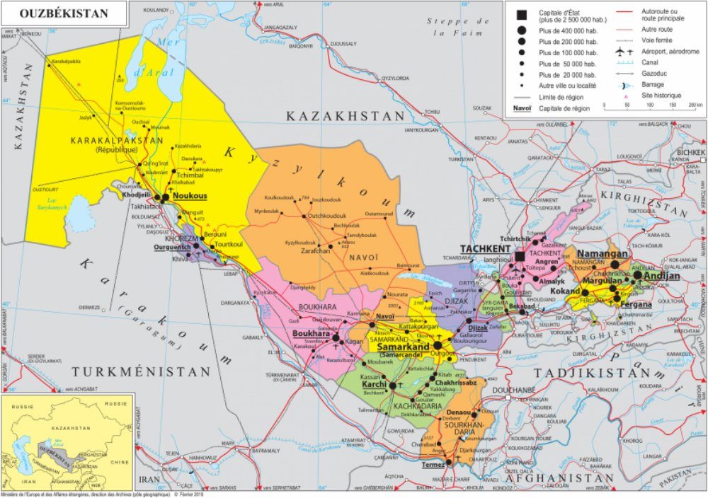 [Update] Bản đồ hành chính đất nước Uzbekistan (Uzbekistan Map) phóng to năm 2022 20