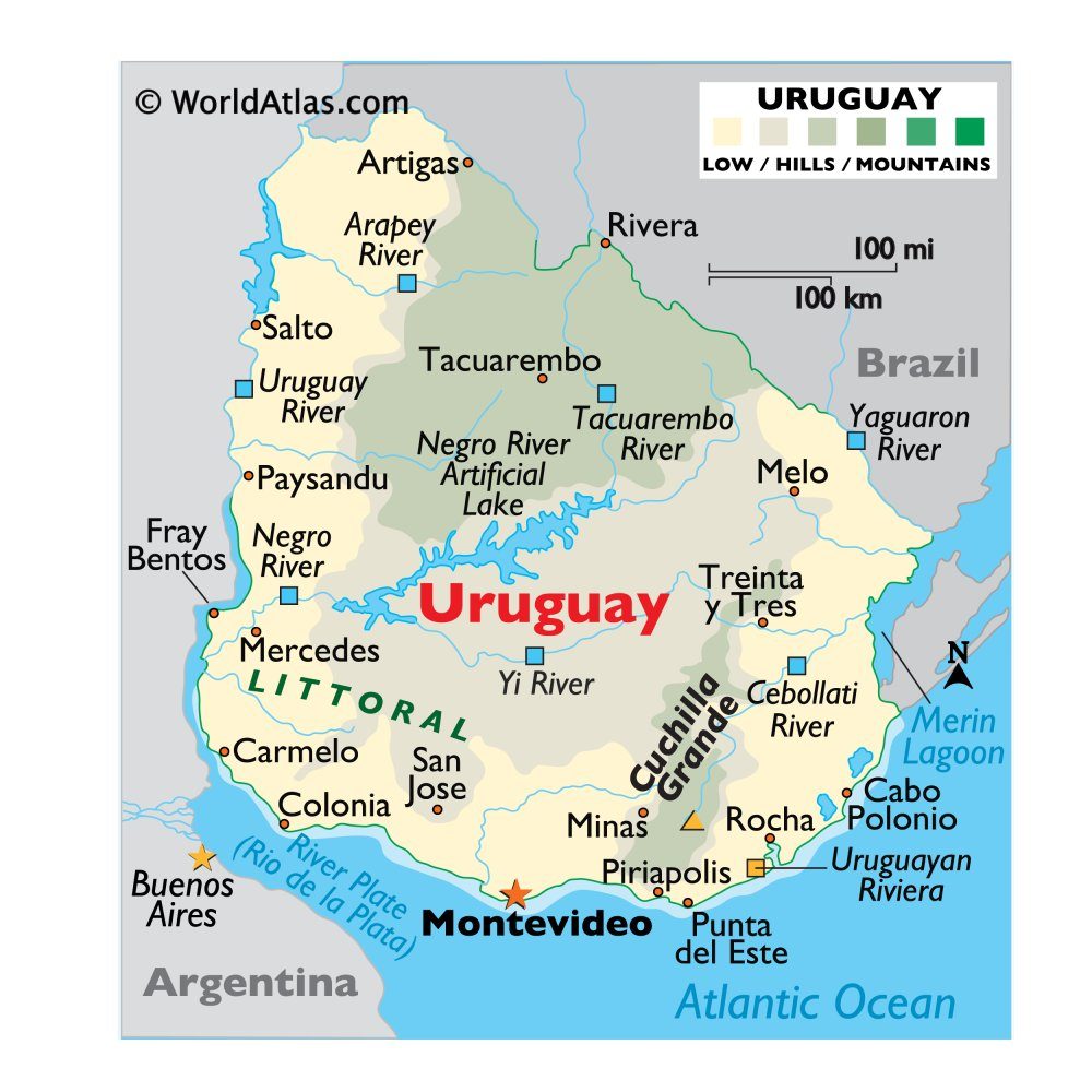 [Update] Bản đồ hành chính đất nước Uruguay (Uruguay Map) phóng to năm 2022 27
