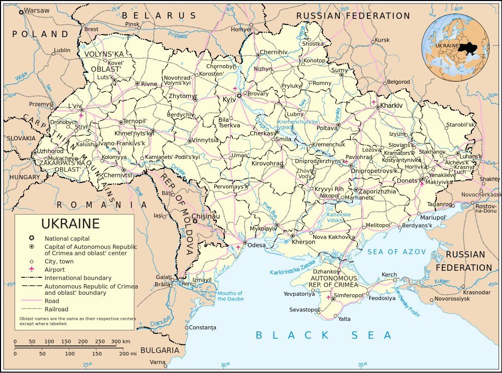 [Update] Bản đồ hành chính đất nước Ukraina (Ukraina Map) phóng to năm 2022 21