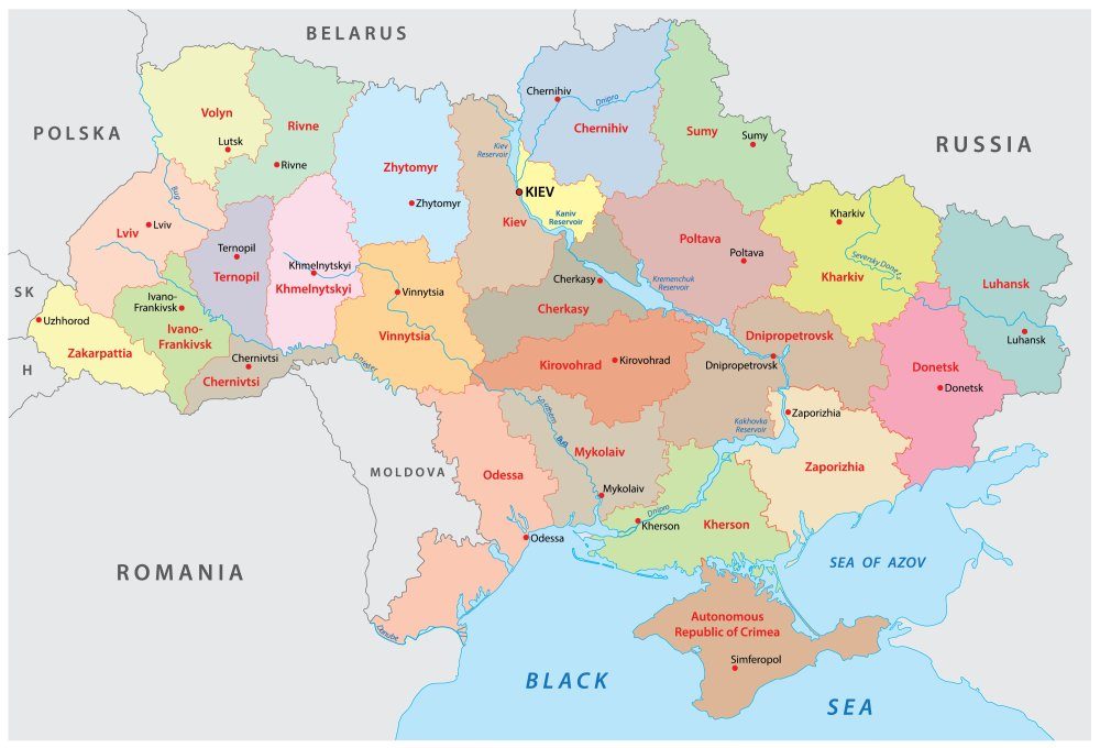 [Update] Bản đồ hành chính đất nước Ukraina (Ukraina Map) phóng to năm 2022 19
