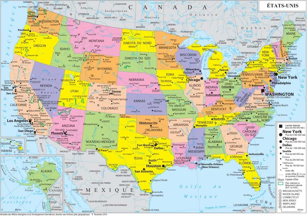 [Update] Bản đồ đất nước Mỹ (Hoa Kỳ) khổ lớn mới nhất năm 2022 24