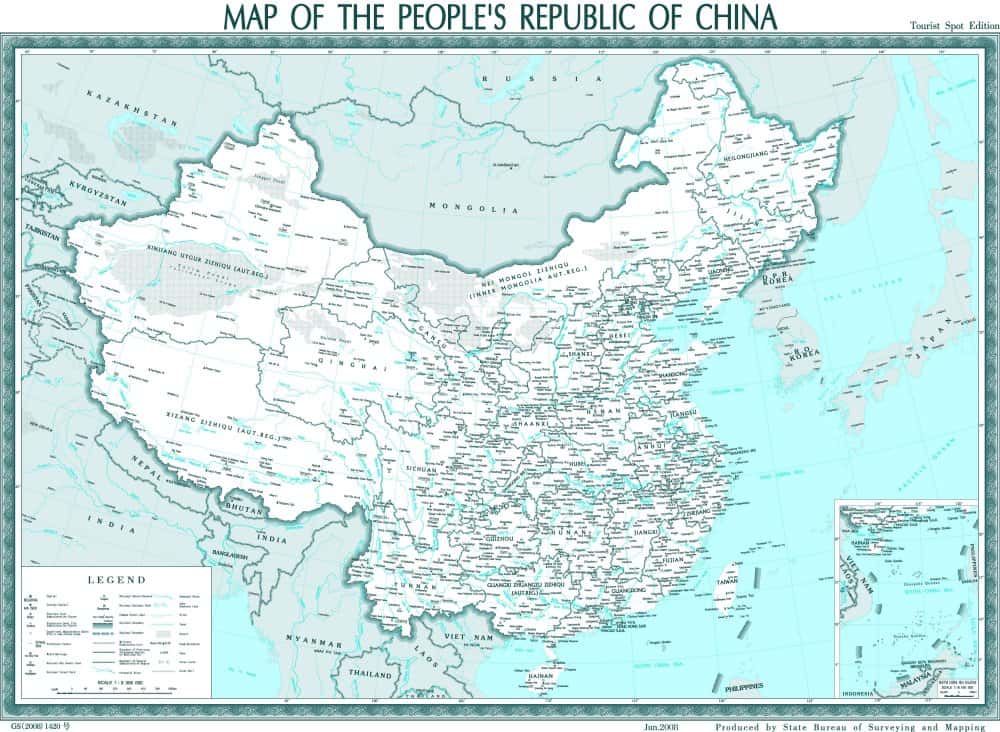 [Update] Bản đồ Trung Quốc (China) khổ lớn phóng to năm 2022 42