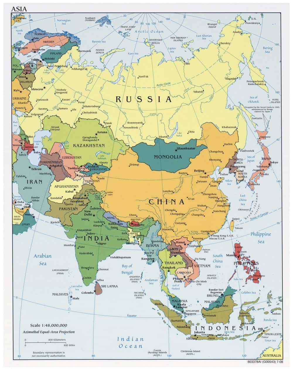 [Update] Bản đồ các nước Châu Á khổ lớn phóng to năm 2022 22