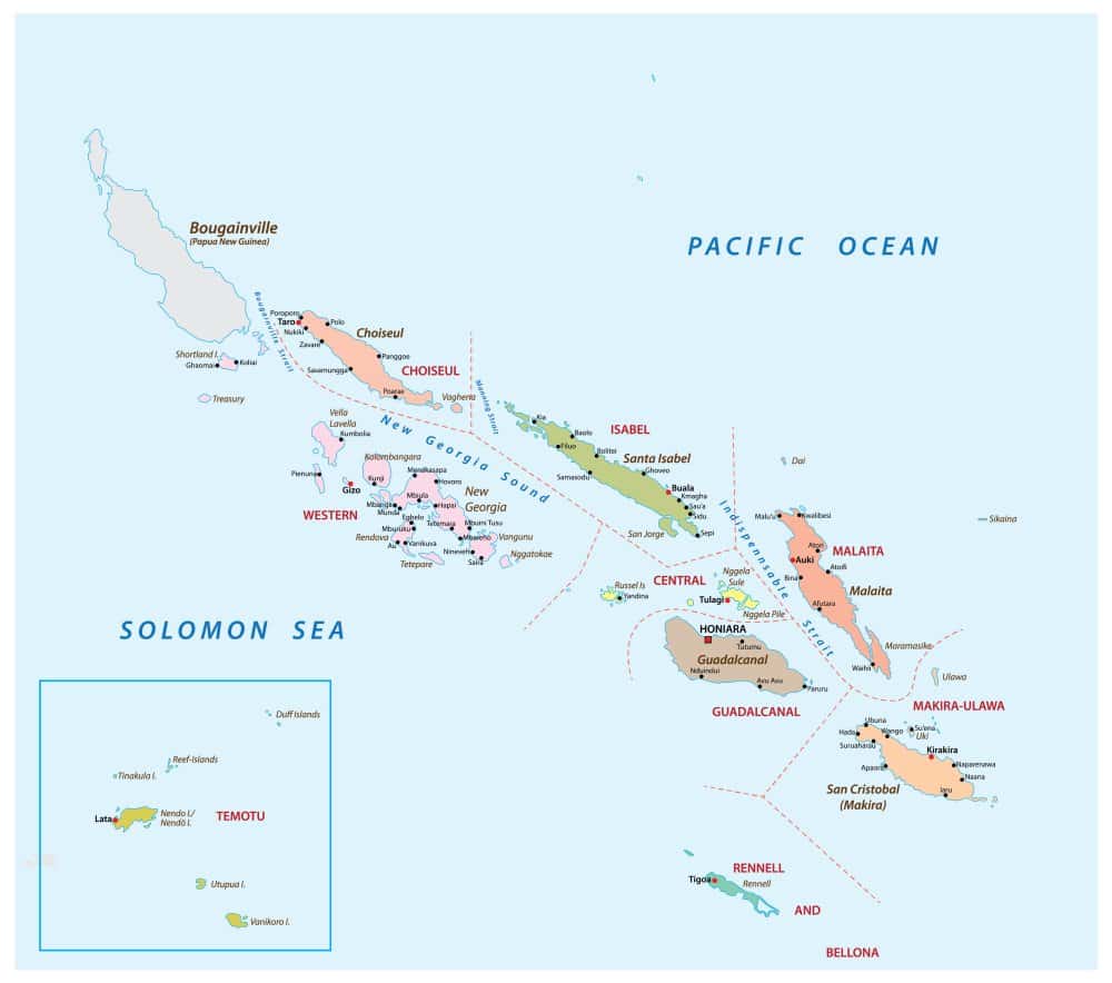 [Update] Bản đồ Quần đảo Solomon (Solomon Map) phóng to năm 2022 22
