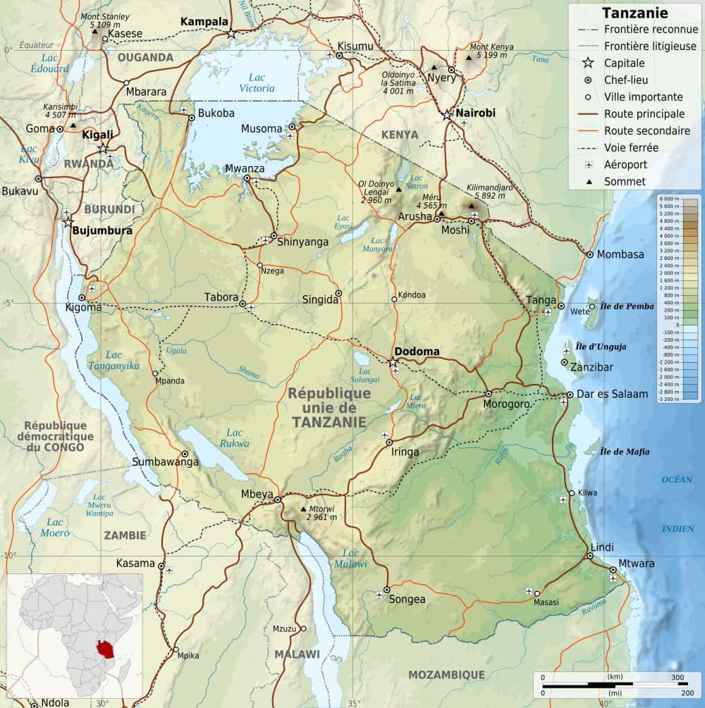 [Update] Bản đồ hành chính đất nước Tanzania (Tanzania Map) phóng to năm 2022 26