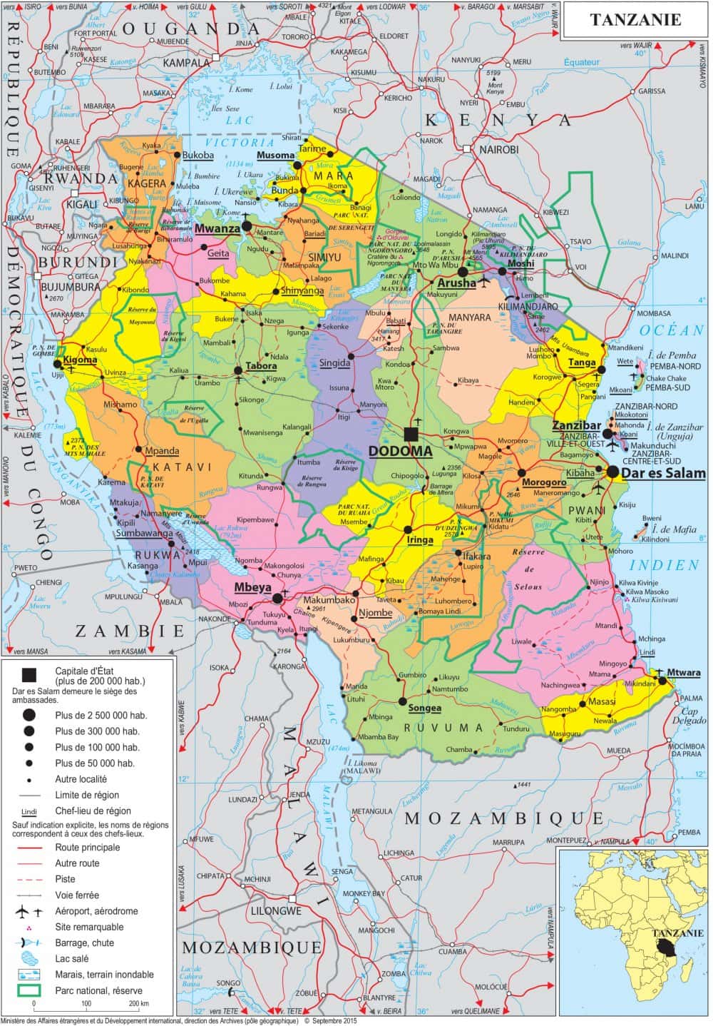 [Update] Bản đồ hành chính đất nước Tanzania (Tanzania Map) phóng to năm 2022 28