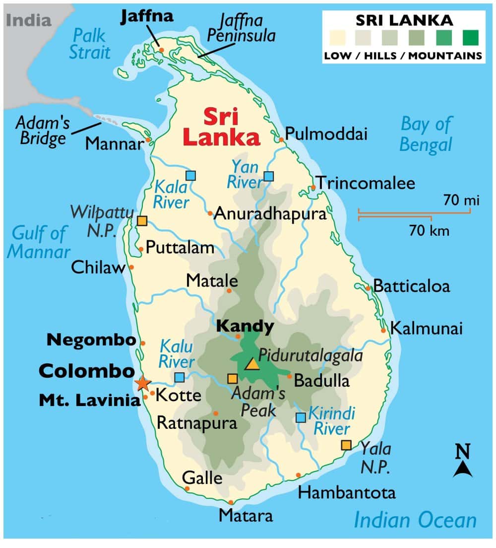 [Update] Bản đồ hành chính đất nước Sri Lanka (Sri Lanka Map) phóng to năm 2022 25