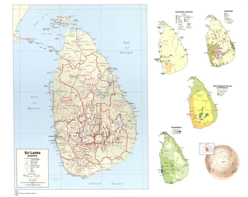 [Update] Bản đồ hành chính đất nước Sri Lanka (Sri Lanka Map) phóng to năm 2022 28
