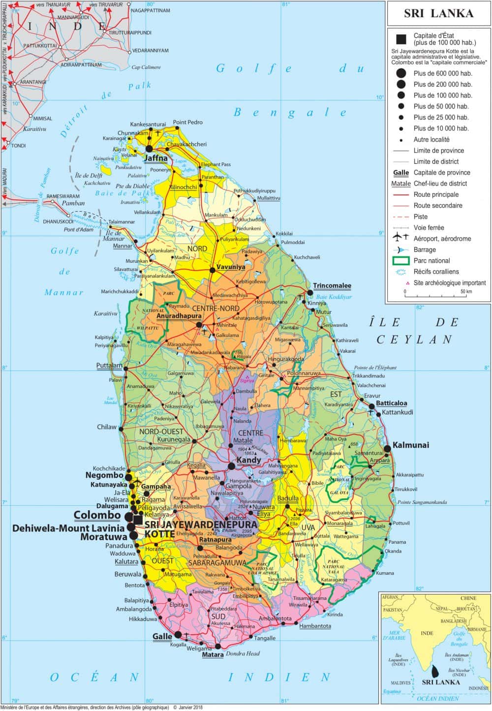 [Update] Bản đồ hành chính đất nước Sri Lanka (Sri Lanka Map) phóng to năm 2022 24