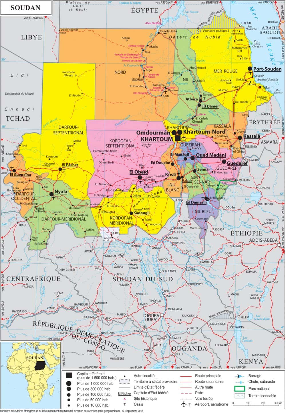[Update] Bản đồ hành chính đất nước Sudan (Sudan Map) phóng to năm 2022 19