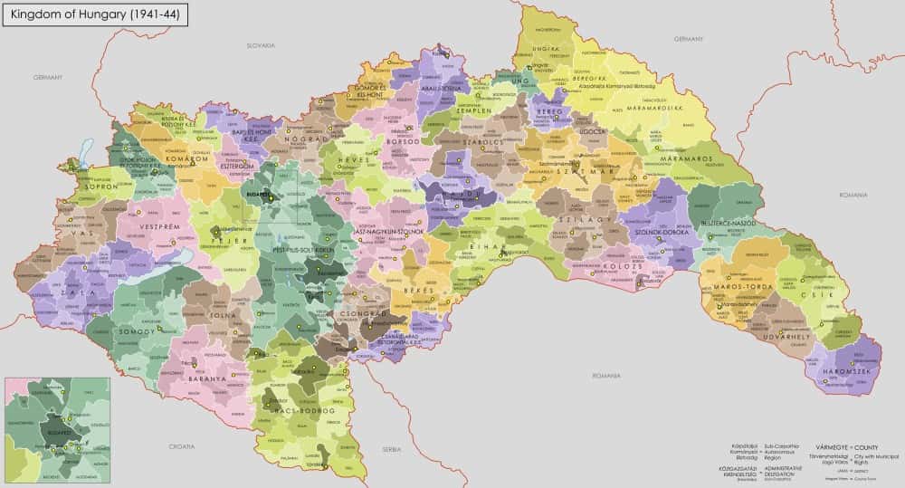[Update] Bản đồ hành chính đất nước Hungary (Hungary Map) phóng to năm 2022 21