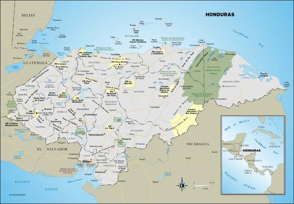 [Update] Bản đồ hành chính đất nước Honduras (Honduras Map) phóng to năm 2022 27