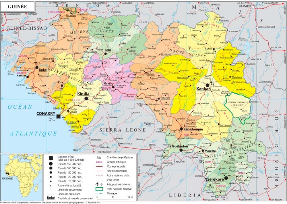 [Update] Bản đồ hành chính đất nước Guinée (Guinea Map) phóng to năm 2022 20