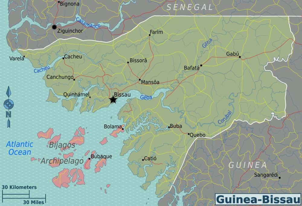 [Update] Bản đồ đất nước Guiné-Bissau (Guinea-Bissau Map) phóng to năm 2022 20