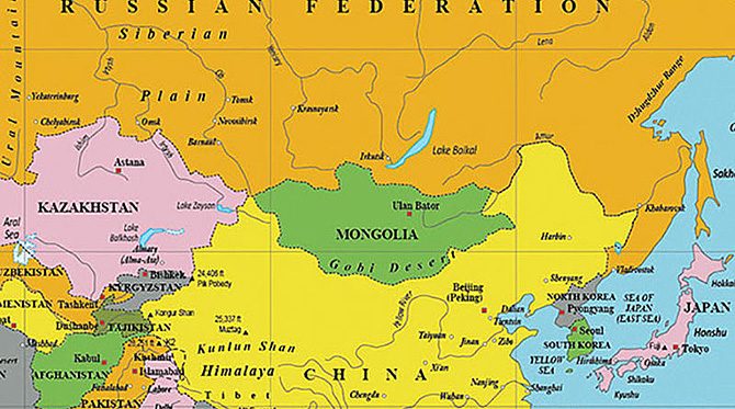 [Update] Bản đồ đất nước Mông Cổ (Mongolia) khổ lớn năm [hienthinam] 1