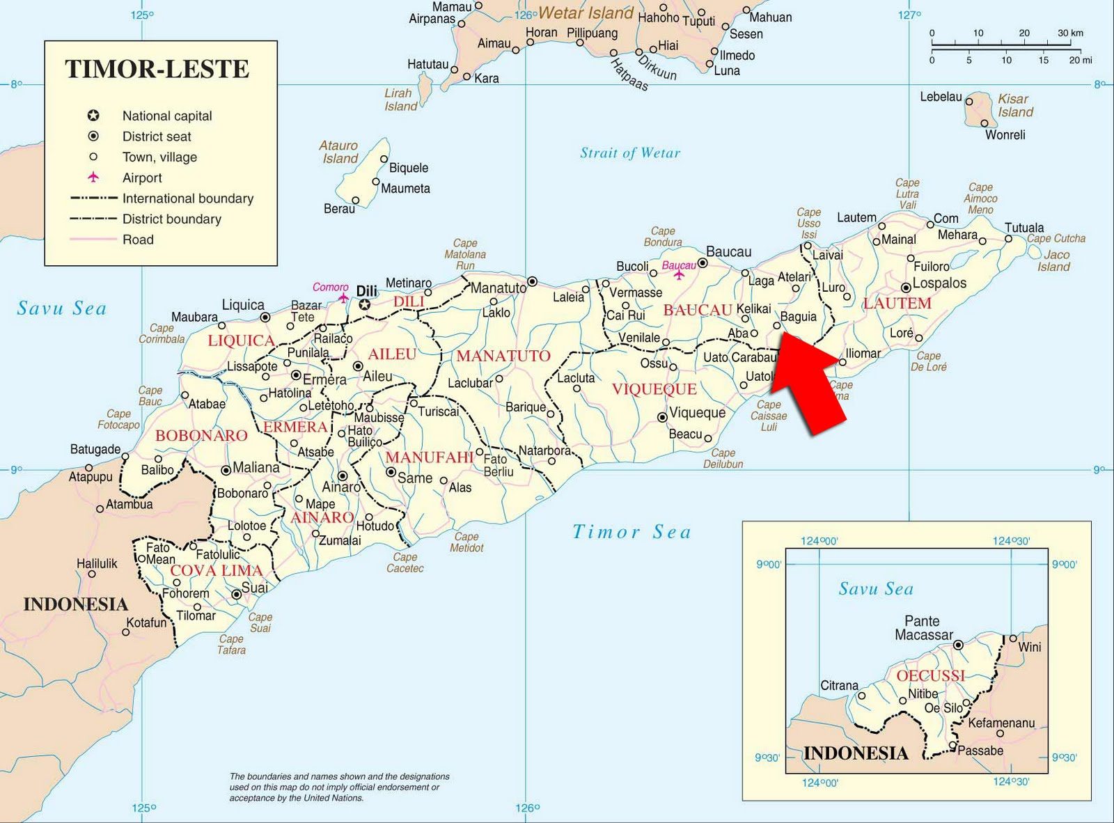 [Update] Bản đồ hành chính đất nước Đông Timor (Timor Leste Map) phóng to năm 2022 15
