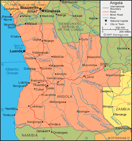 [Update] Bản đồ hành chính đất nước Angola (Angola Map) khổ lớn năm 2022 14