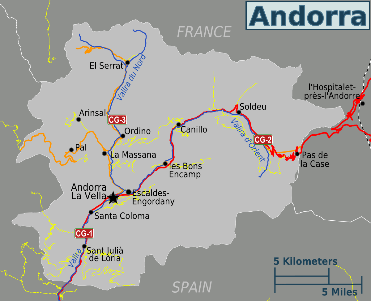 [Update] Bản đồ hành chính đất nước Andorra (Andorra Map) khổ lớn năm 2022 14