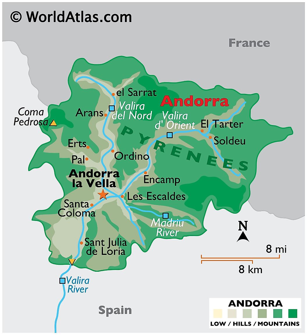 [Update] Bản đồ hành chính đất nước Andorra (Andorra Map) khổ lớn năm 2022 15