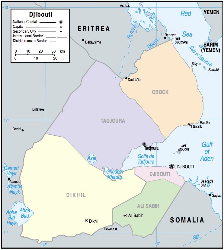 [Update] Bản đồ hành chính đất nước Djibouti (Djibouti Map) phóng to năm 2022 13