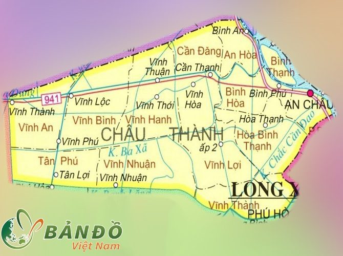 [Update] Bản đồ hành chính tỉnh An Giang khổ lớn phóng to năm 2022 12