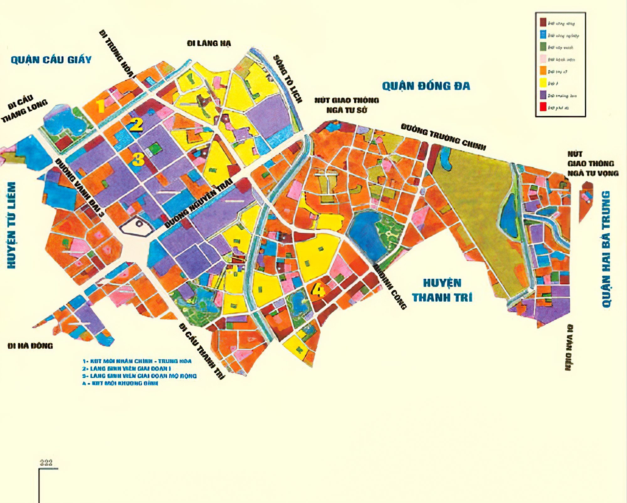 Bản đồ hành chính Quận Thanh Xuân khổ lớn năm 2022