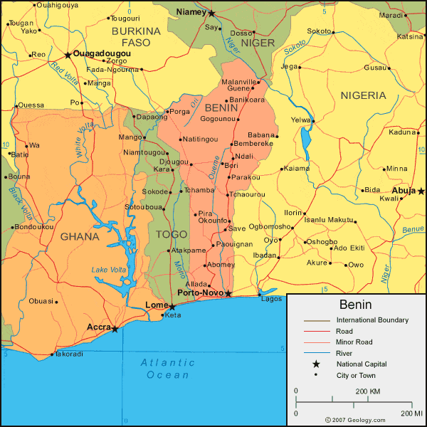 [Update] Bản đồ hành chính đất nước Benin (Benin Map) phóng to năm 2022 21