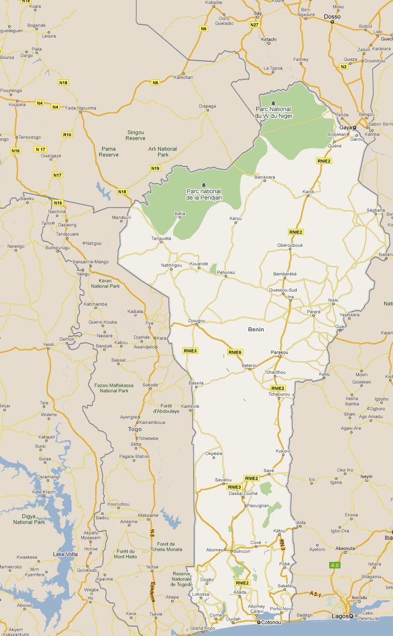 [Update] Bản đồ hành chính đất nước Benin (Benin Map) phóng to năm 2022 34