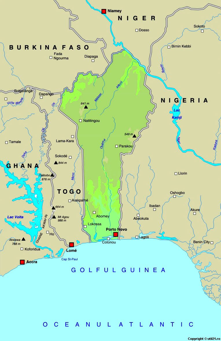 [Update] Bản đồ hành chính đất nước Benin (Benin Map) phóng to năm 2022 36