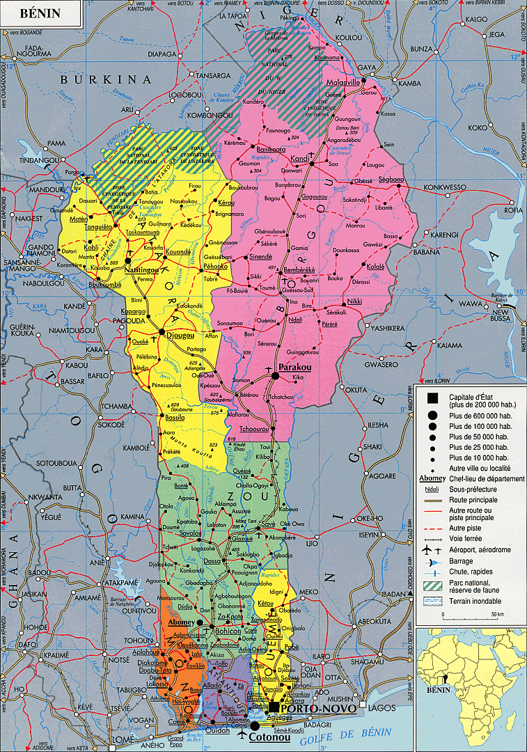 [Update] Bản đồ hành chính đất nước Benin (Benin Map) phóng to năm 2022 38