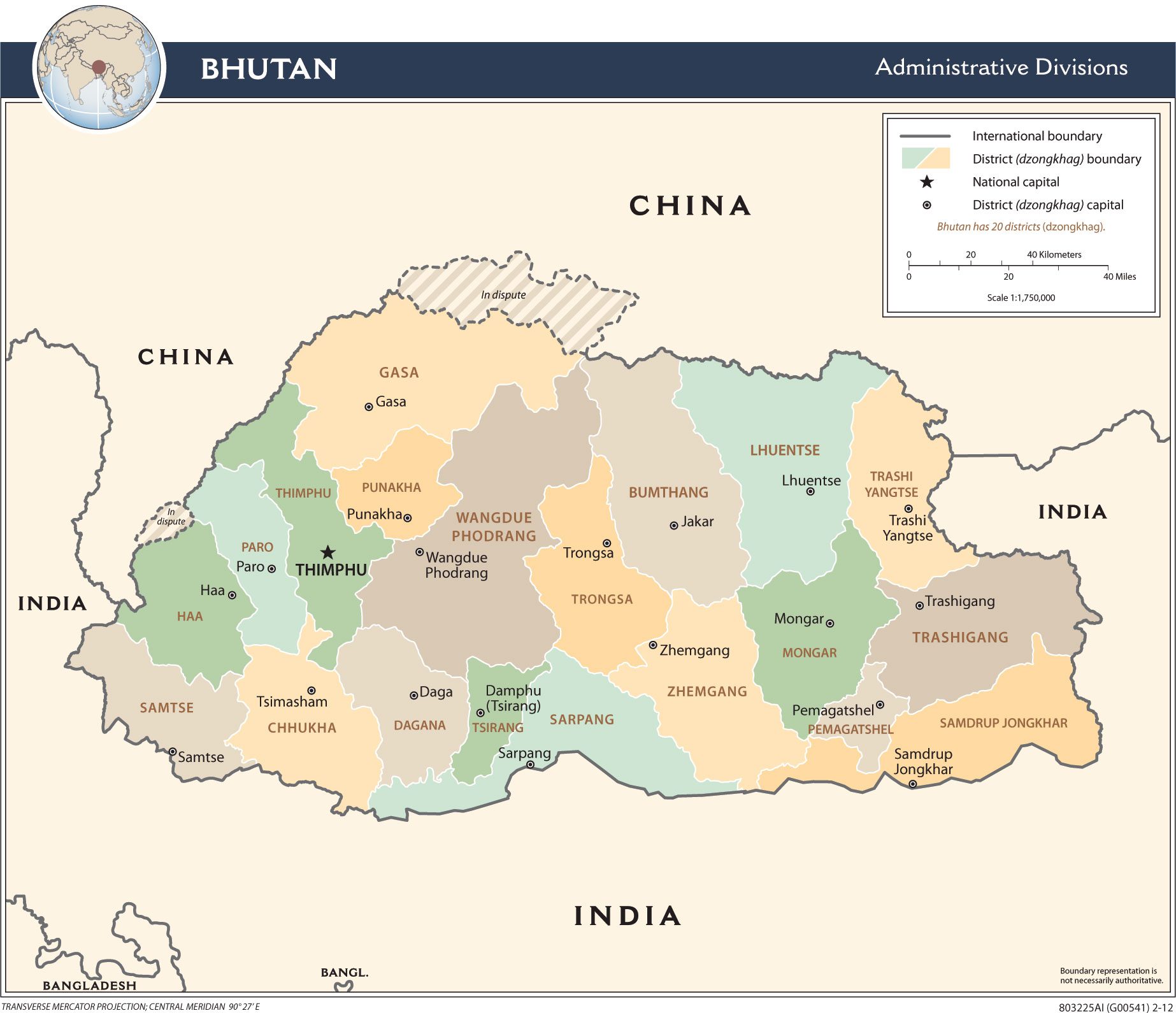 [Update] Bản đồ hành chính đất nước Bhutan (Bhutan Map) phóng to năm 2022 32