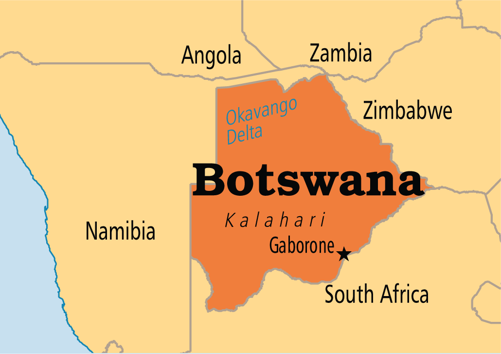 [Update] Bản đồ hành chính đất nước Botswana (Botswana Map) phóng to năm 2022 15
