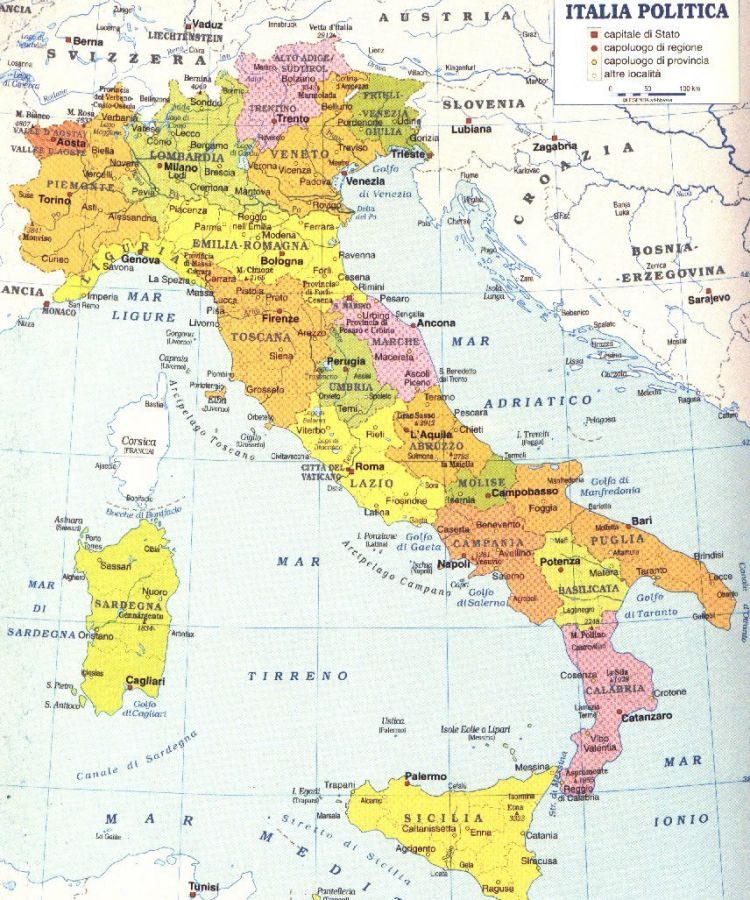 Bản đồ nước Ý