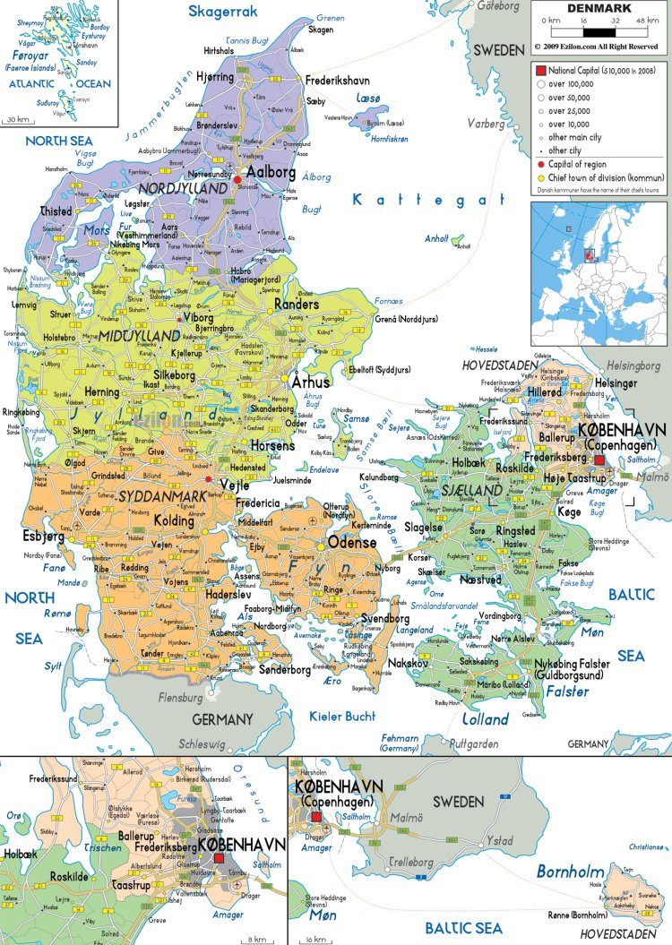 Bản đồ Đan Mạch