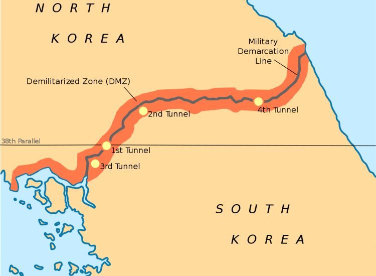 Đường ranh giới giữa nước Triều Tiên và Hàn Quốc