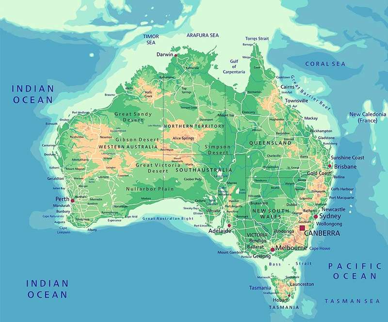 [Update] Bản đồ nước Úc (Australia) khổ lớn phóng to năm 2022 5
