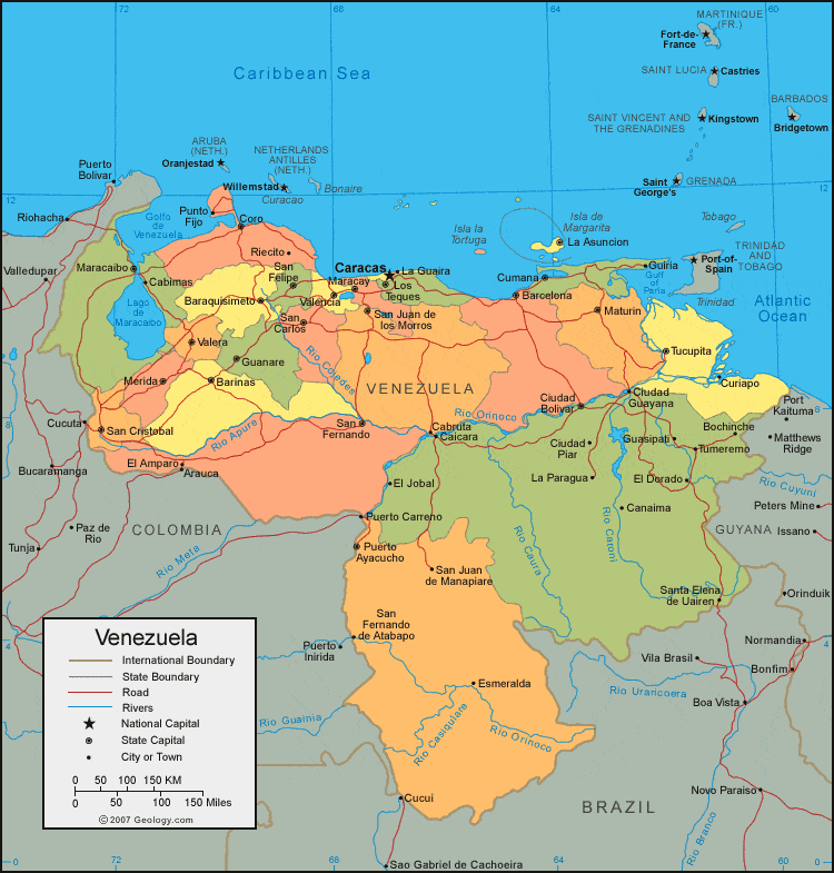 [Update] Bản đồ hành chính đất nước Venezuela (Venezuela Map) phóng to năm 2022 24