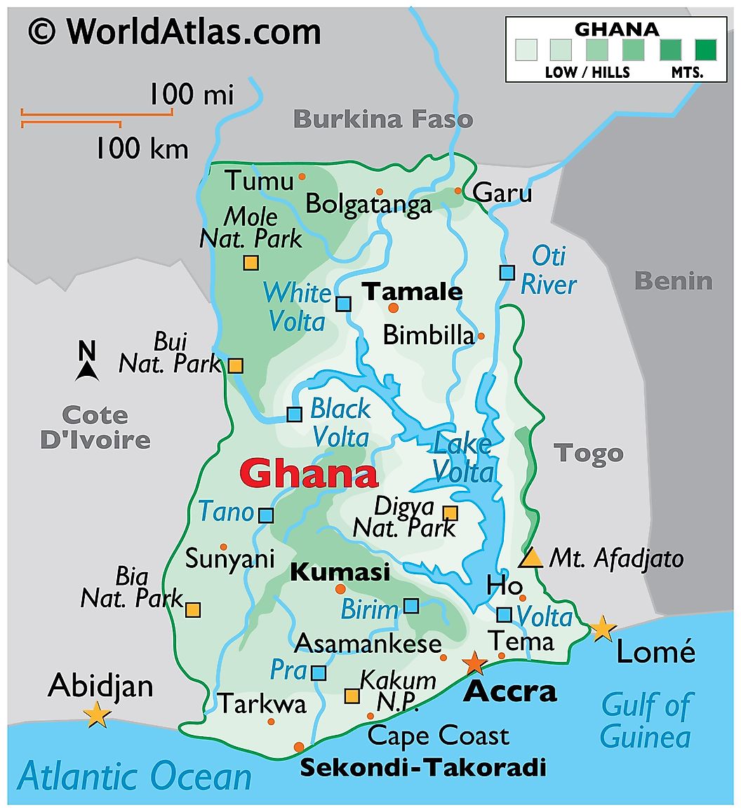 [Update] Bản đồ hành chính đất nước Ghana (Ghana Map) phóng to năm 2022 17
