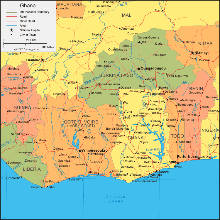 [Update] Bản đồ hành chính đất nước Ghana (Ghana Map) phóng to năm 2022 18
