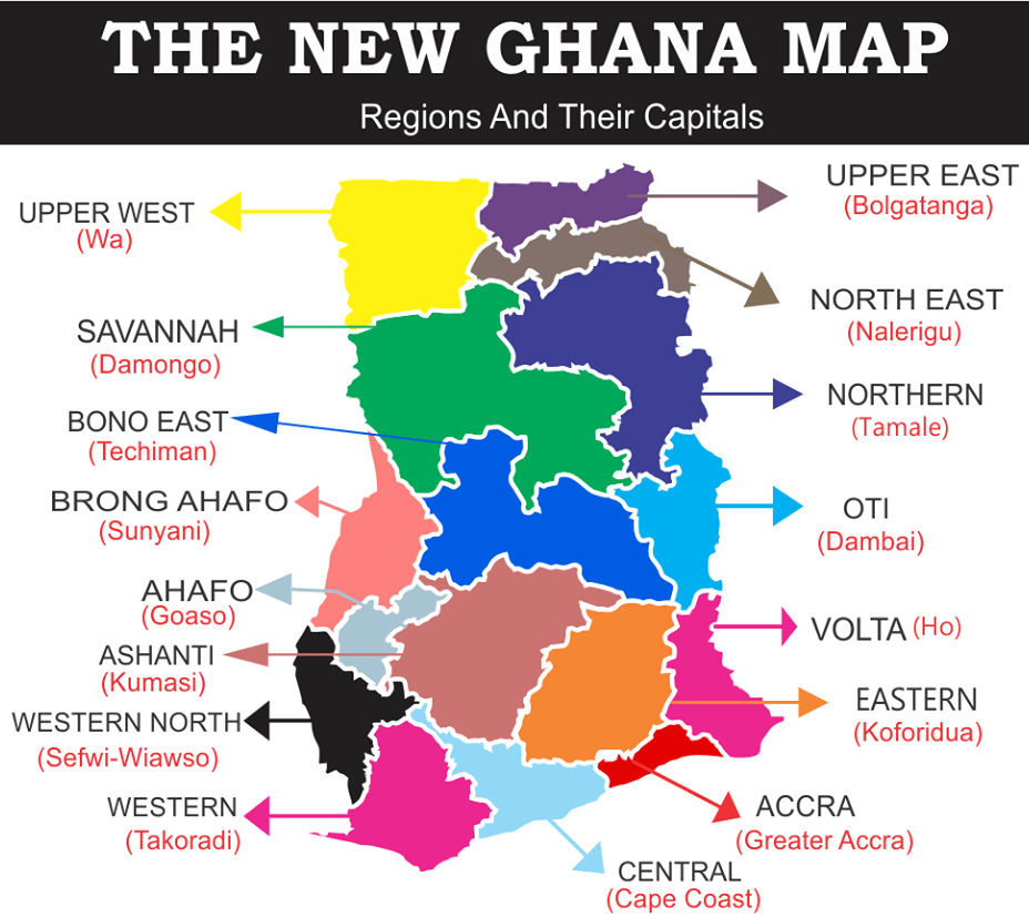 [Update] Bản đồ hành chính đất nước Ghana (Ghana Map) phóng to năm 2022 28