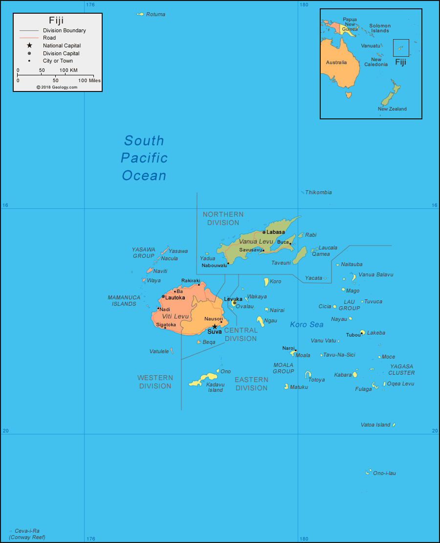 [Update] Bản đồ hành chính đất nước Fiji (Fiji Map) phóng to năm 2022 8