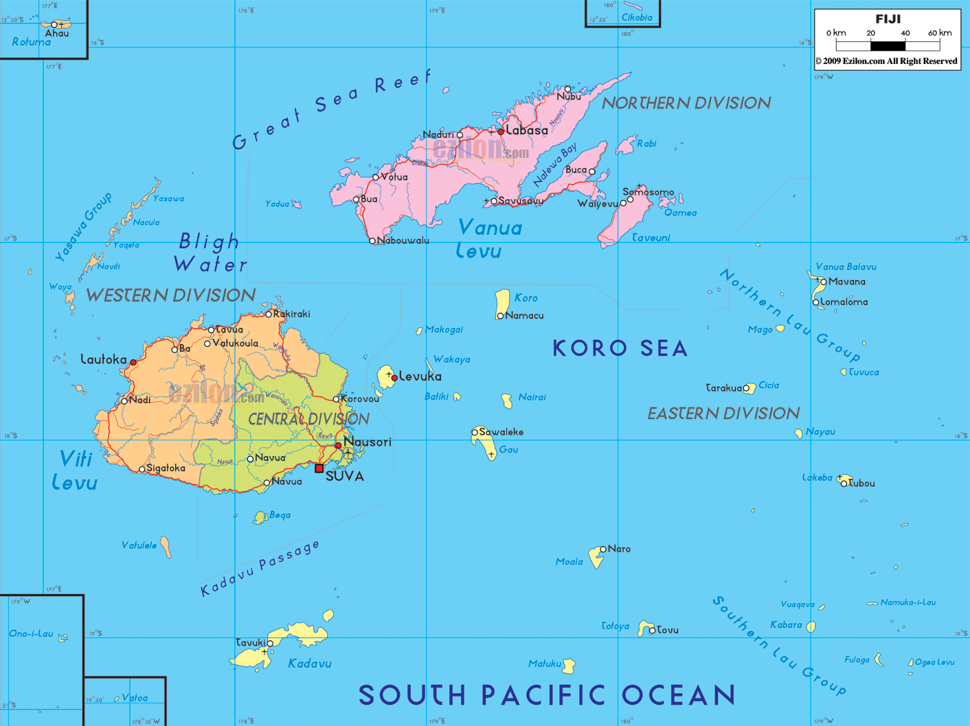 [Update] Bản đồ hành chính đất nước Fiji (Fiji Map) phóng to năm 2022 9