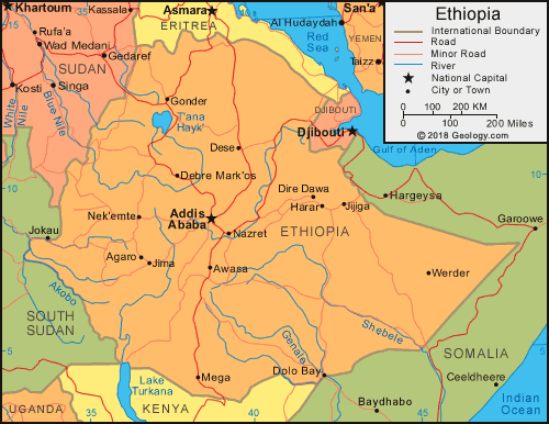 [Update] Bản đồ hành chính đất nước Ethiopia (Ethiopia Map) phóng to năm 2022 13