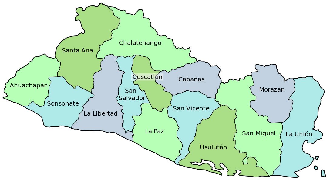 [Update] Bản đồ hành chính đất nước El Salvador (El Salvador Map) phóng to năm 2022 16