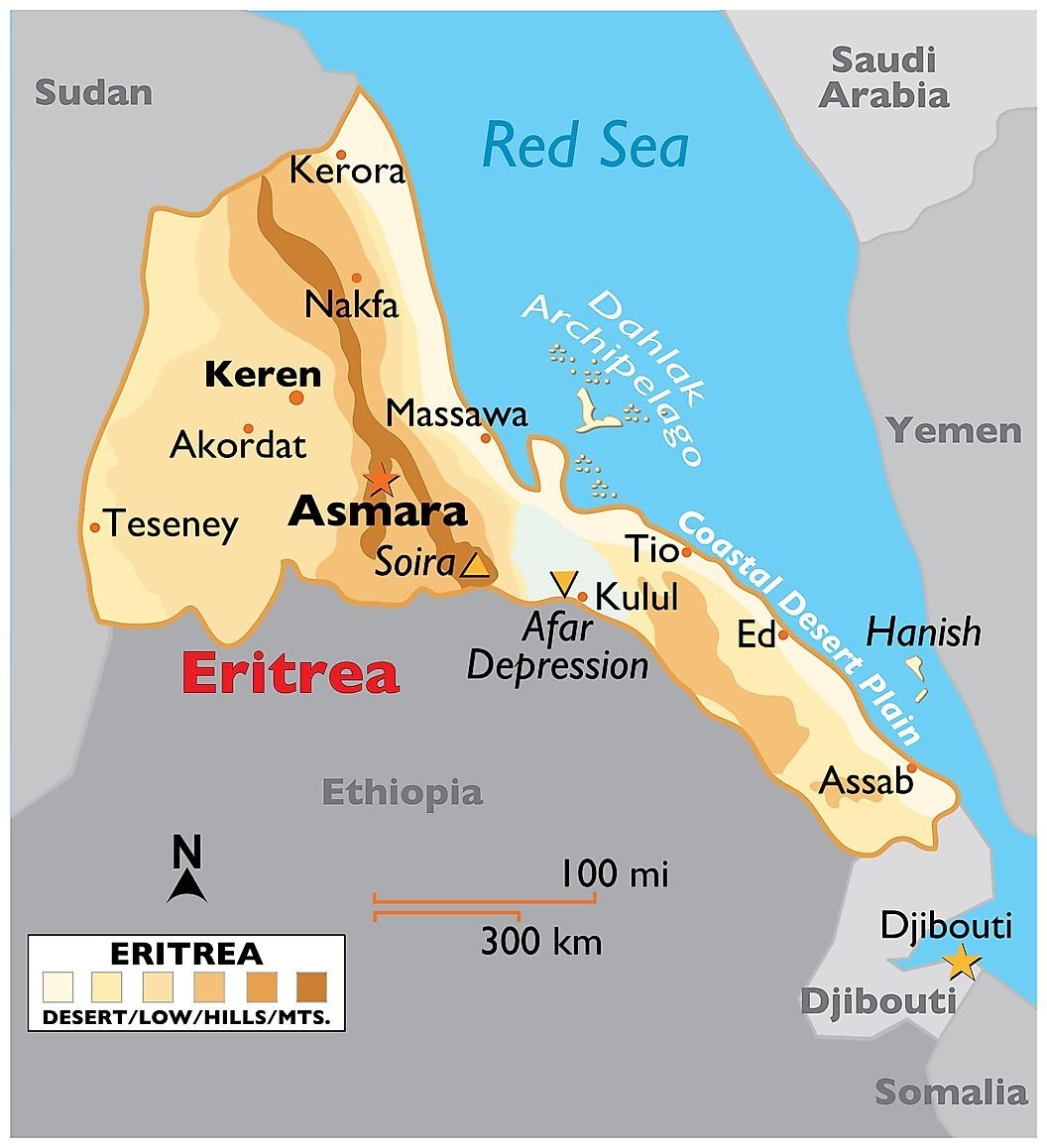 [Update] Bản đồ hành chính đất nước Eritrea (Eritrea Map) phóng to năm 2022 16