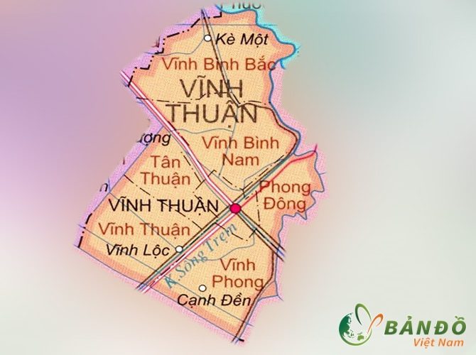 [Update] Bản đồ hành chính tỉnh Kiên Giang khổ lớn 22